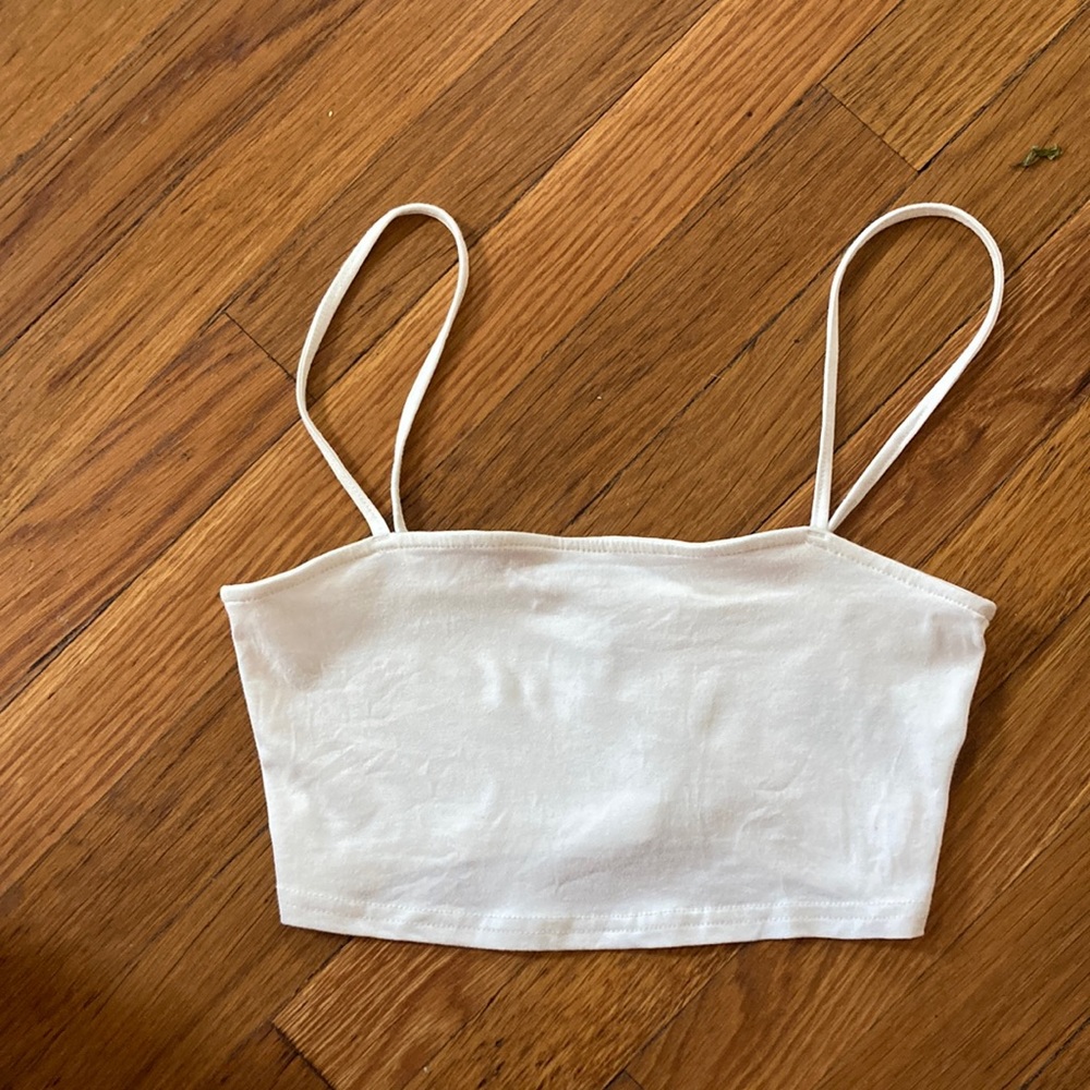 White crop tank